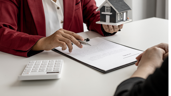The landlord is describing the home and the rental agreement to the tenant before agreeing to sign the lease after taking the tenant's visit to the home.